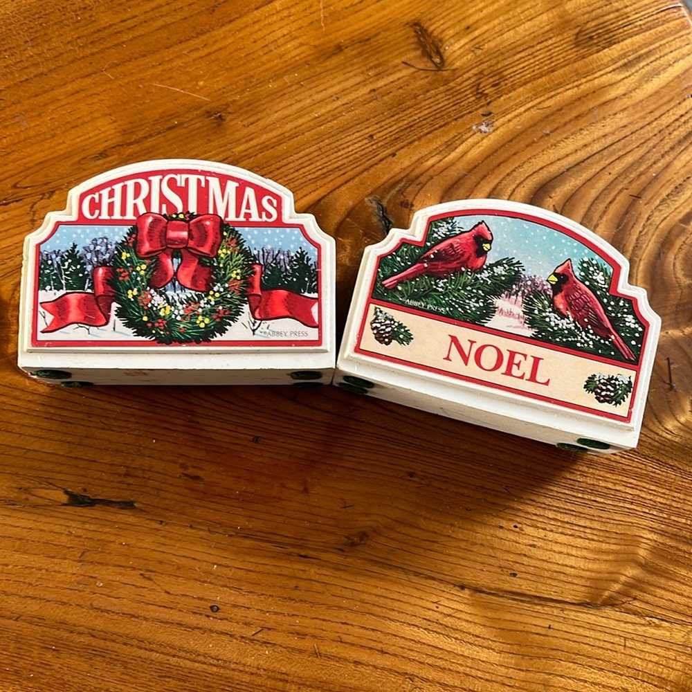 Vintage Christmas Candlestick Holders